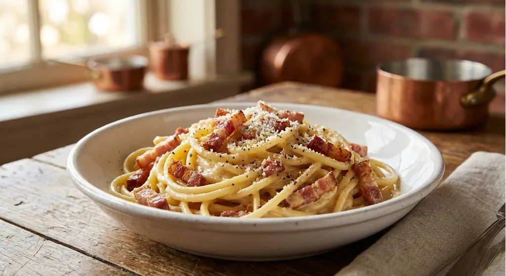 Bacon Carbonara (American Style) - carbonara carbonara recipe