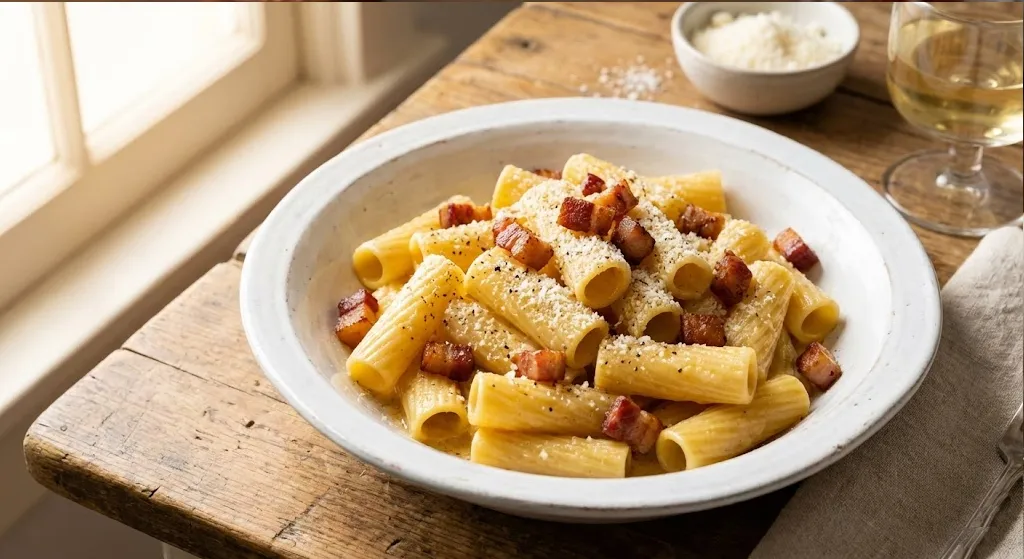 Pasta alla Gricia Recipe (Roman Classic) - roman-pasta carbonara recipe