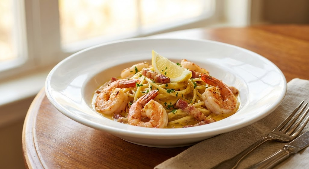 Shrimp Carbonara Recipe